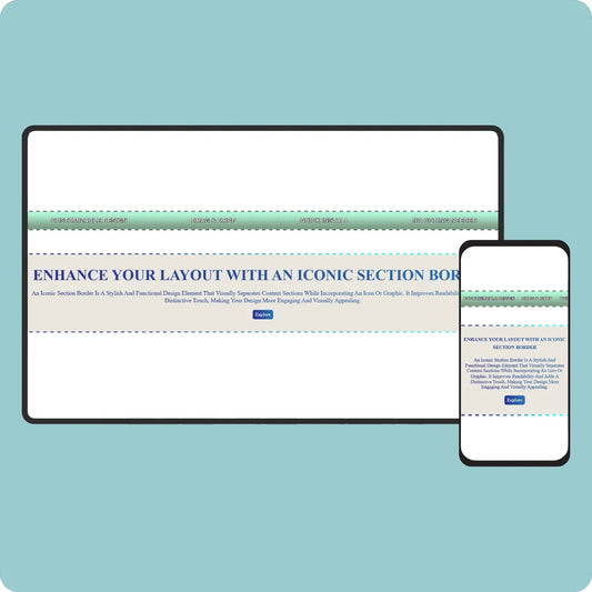 Iconic - Section border #3
