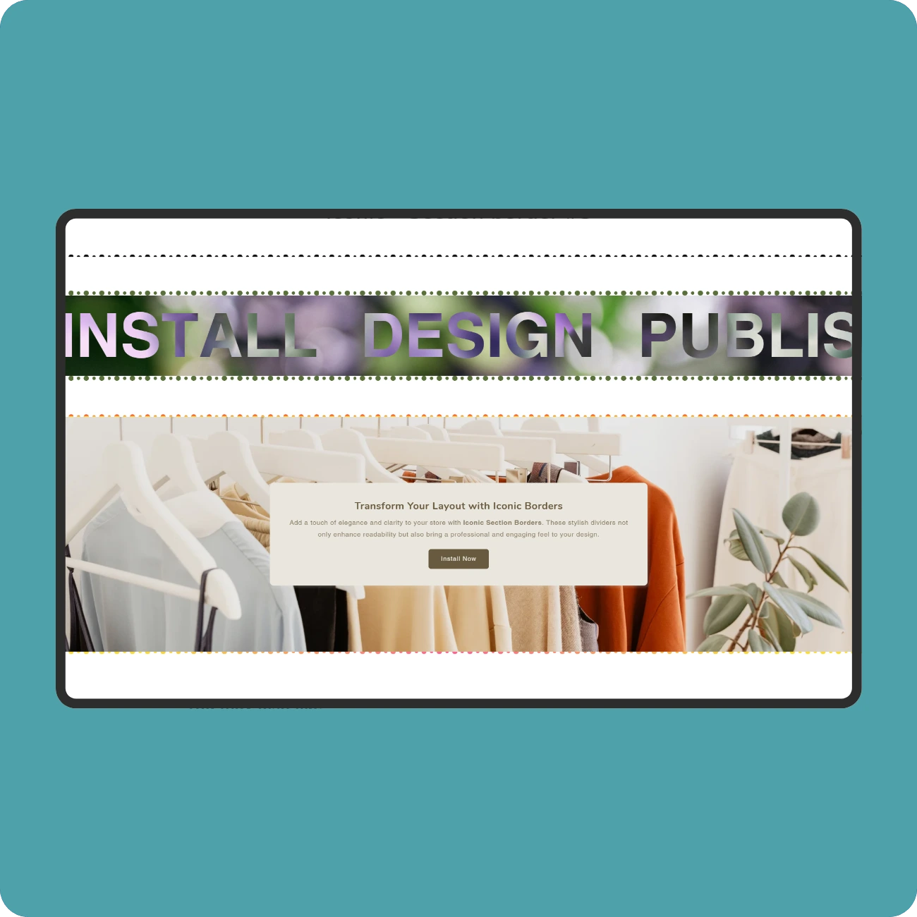Iconic - Section border #8
