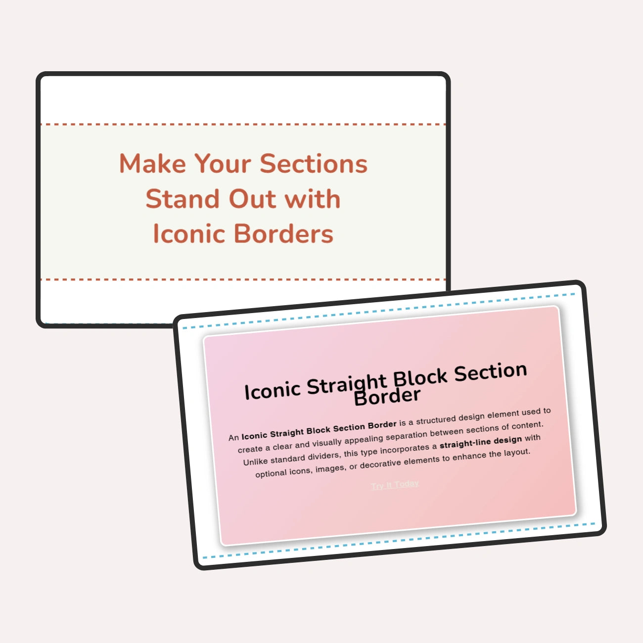 Iconic - Section border #6