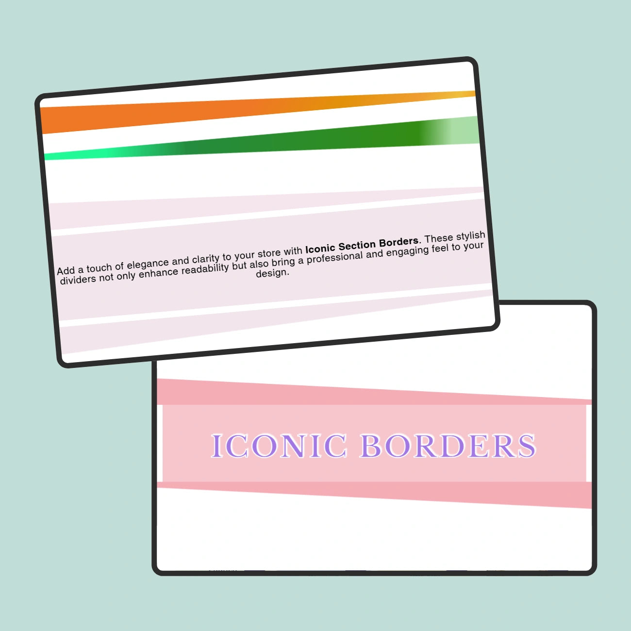 Iconic - Section border #7