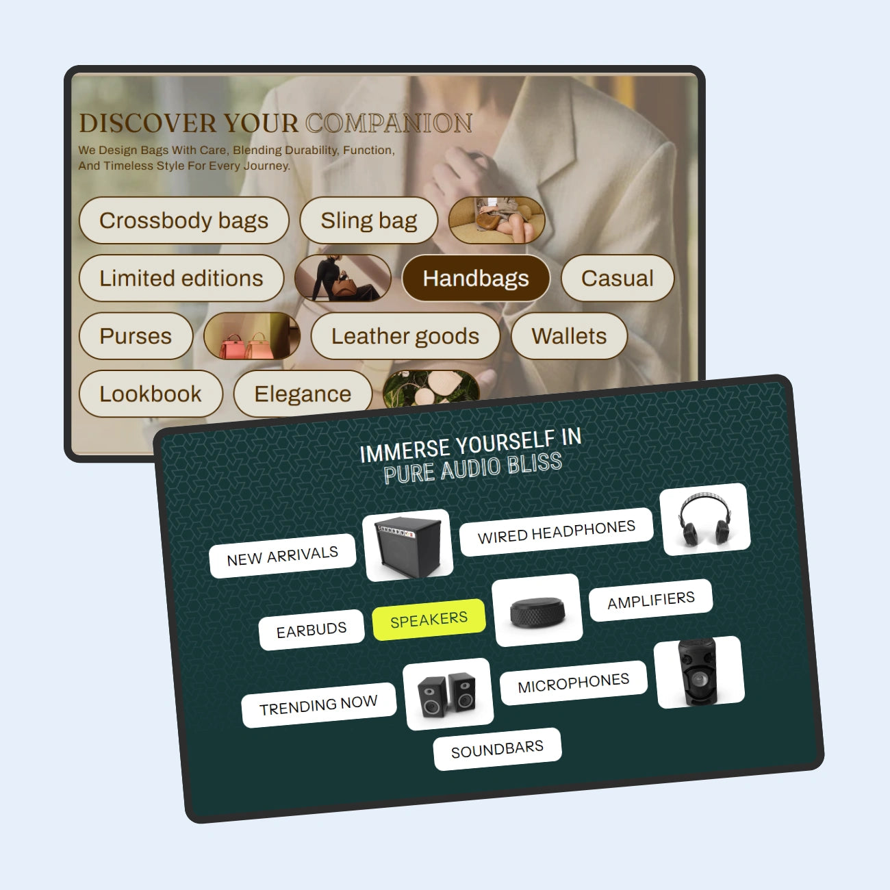 Iconic - Pill menu #2