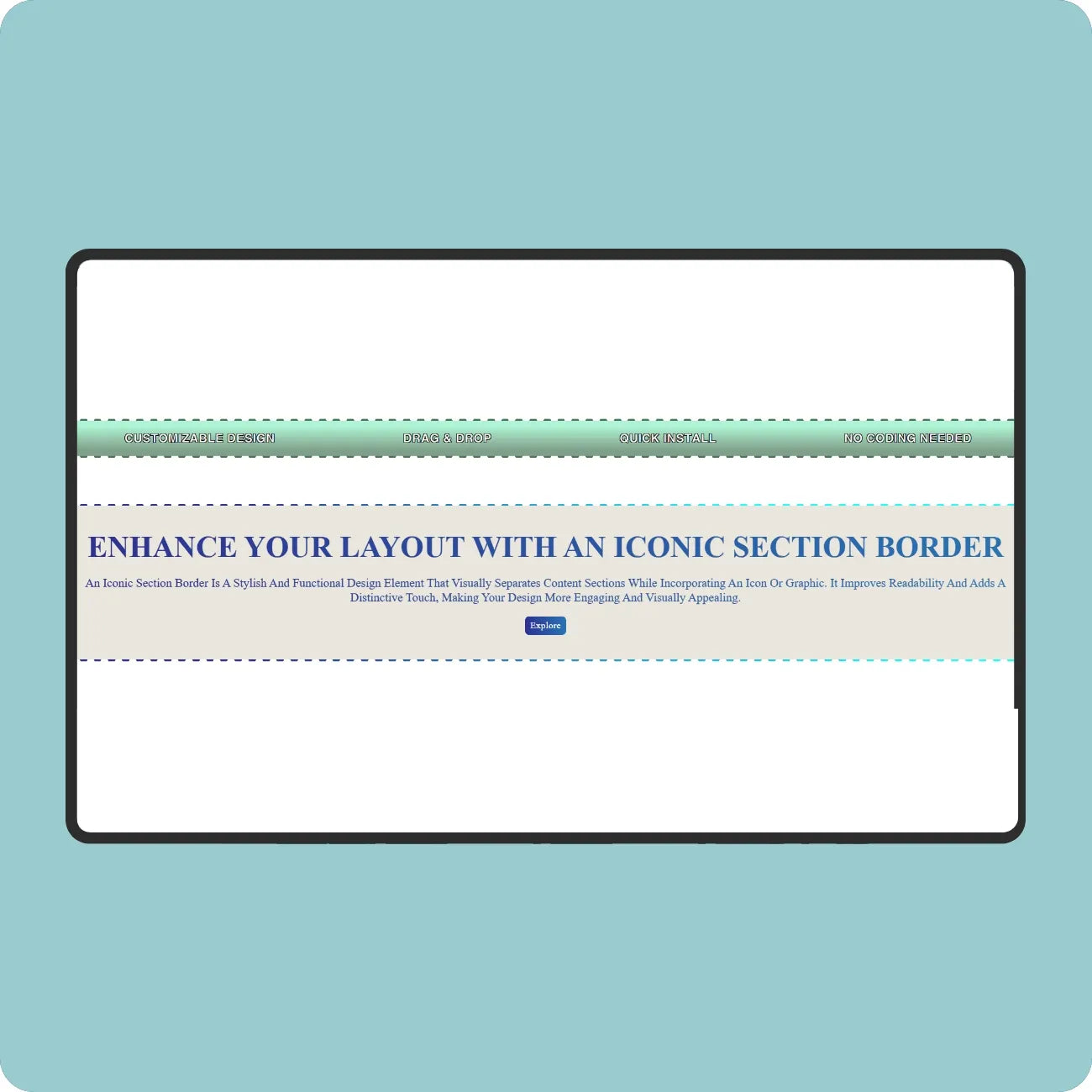 Iconic - Section border #3