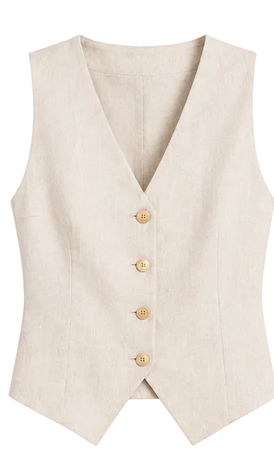 Valenne Resort Vest Set - Top