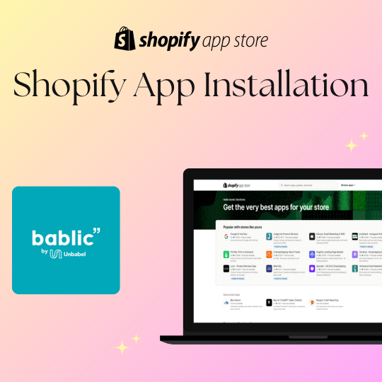 Bablic Translation Shopify App Integration