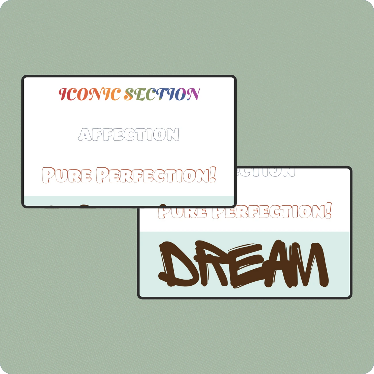Branding text