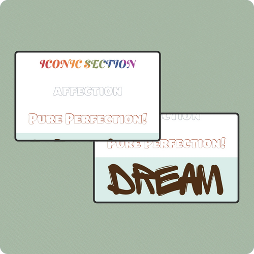 Branding text