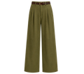 Olivia Olive Wide-Leg Look - Pents
