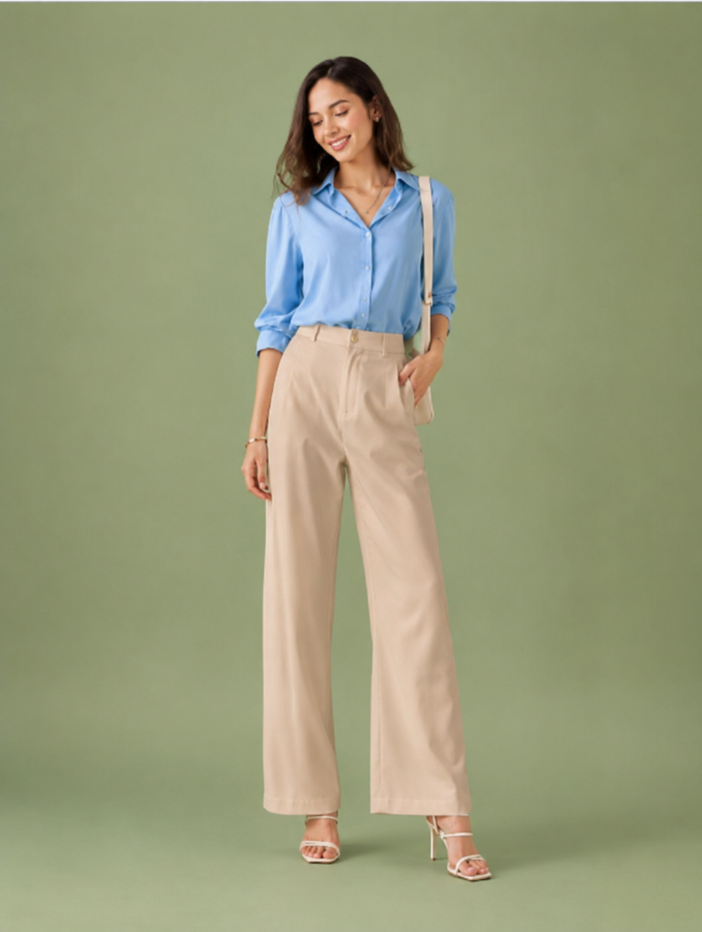 Lavelle Wide-Leg Trousers Set