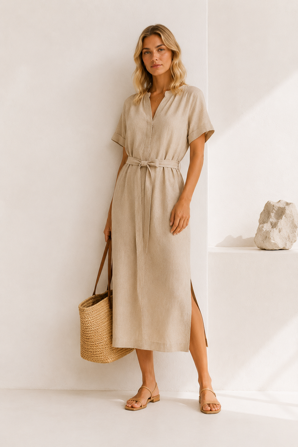 Sahara Tie Midi Dress