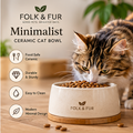 Minimalist Ceramic Cat Bowl