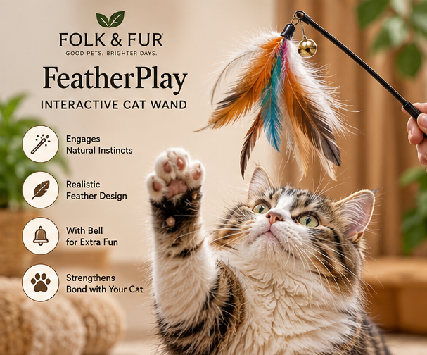 FeatherPlay Interactive Cat Wand