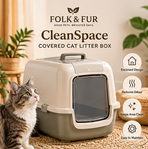 CleanSpace Covered Cat Litter Box