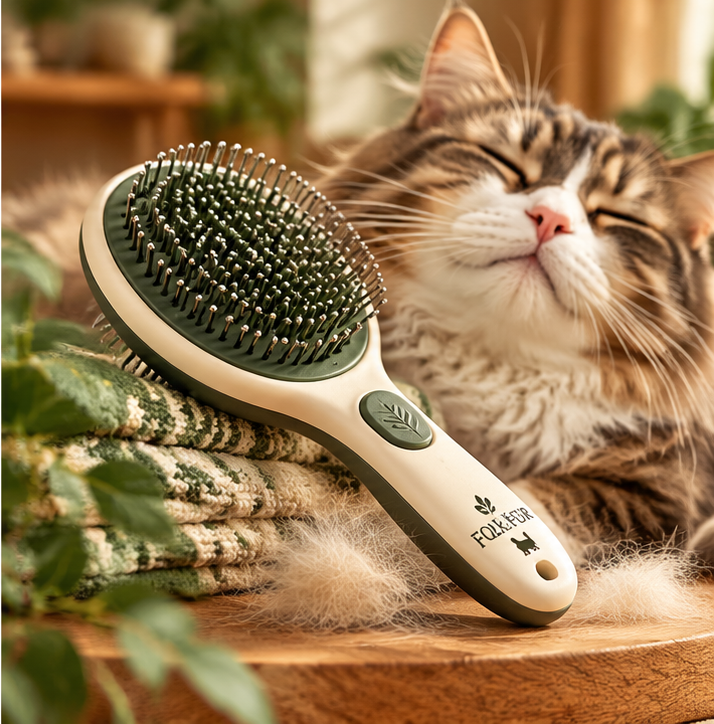 Gentle-Touch Cat Grooming Brush