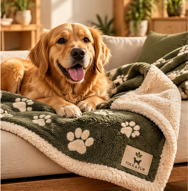 Soft Days Reversible Dog Blanket