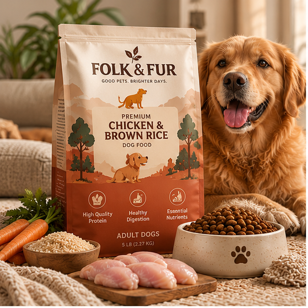 Premium Chicken & Brown Rice Dog Food