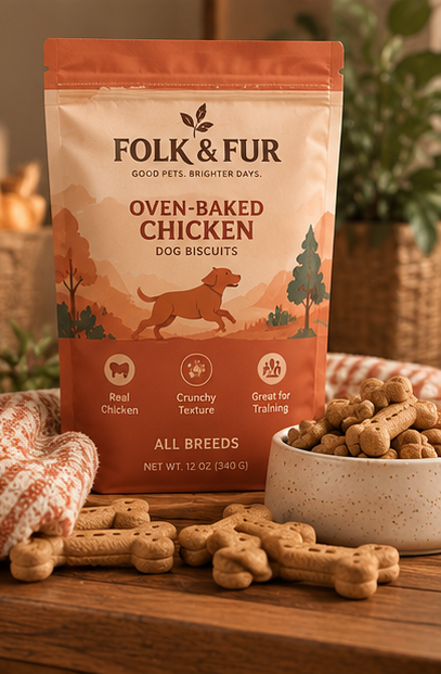 Oven-Baked Chicken Dog Biscuits