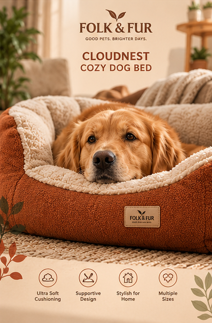 CloudNest Cozy Dog Bed