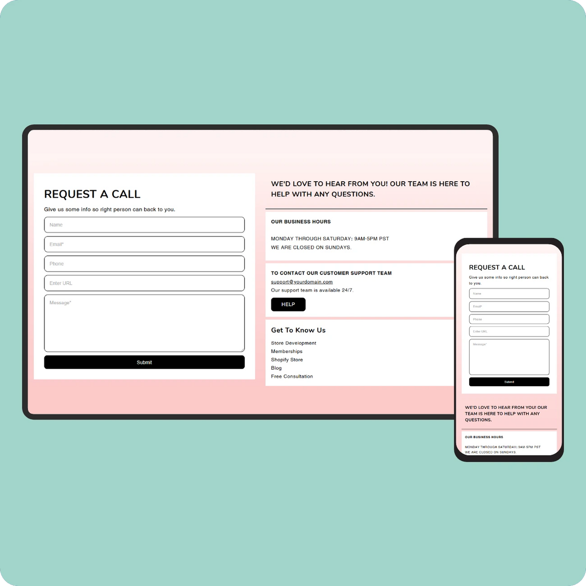 Contact form #2