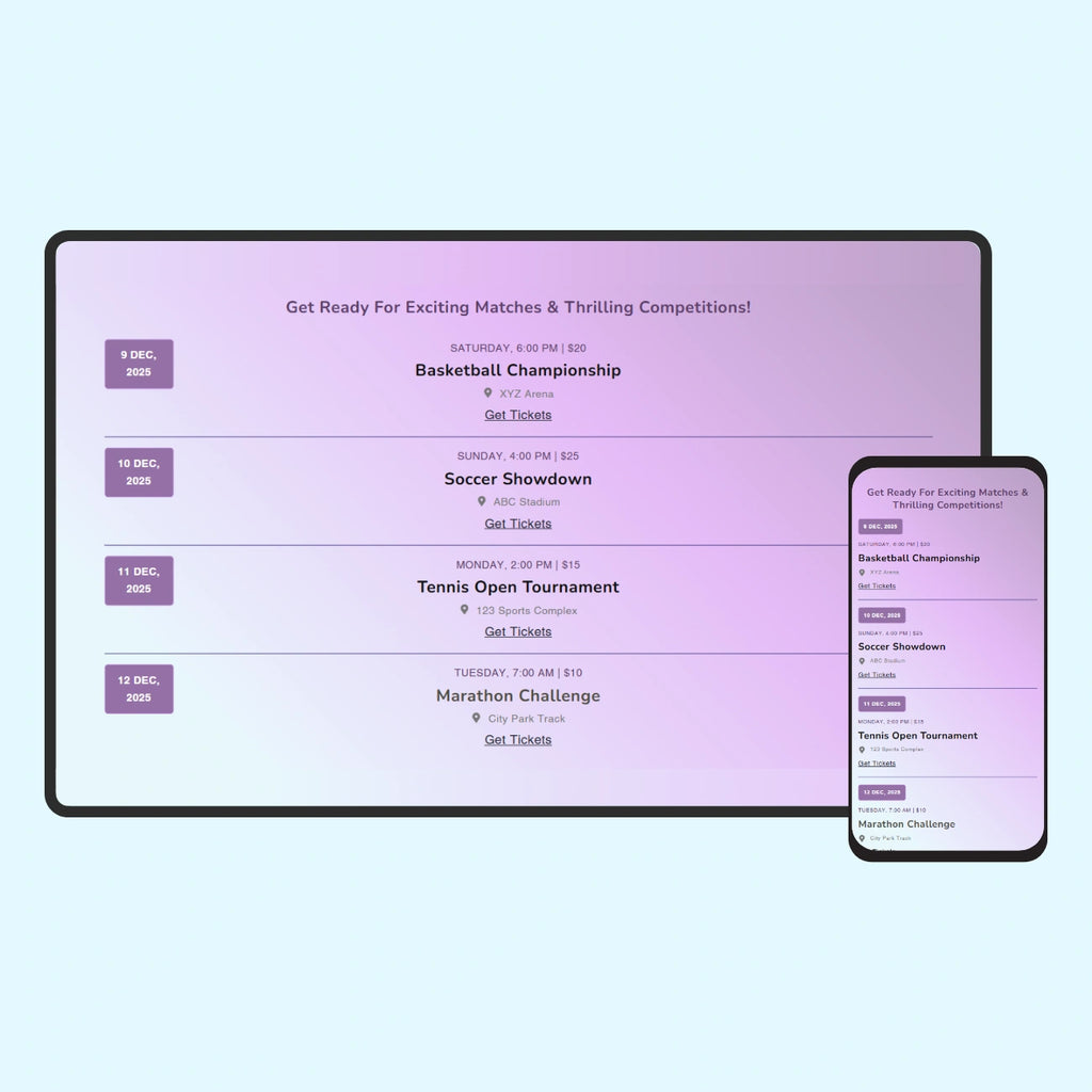Event calendar #2