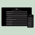Screen displaying FAQ section with questions and answers on a light green background