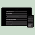 Screen displaying FAQ section with questions and answers on a light green background