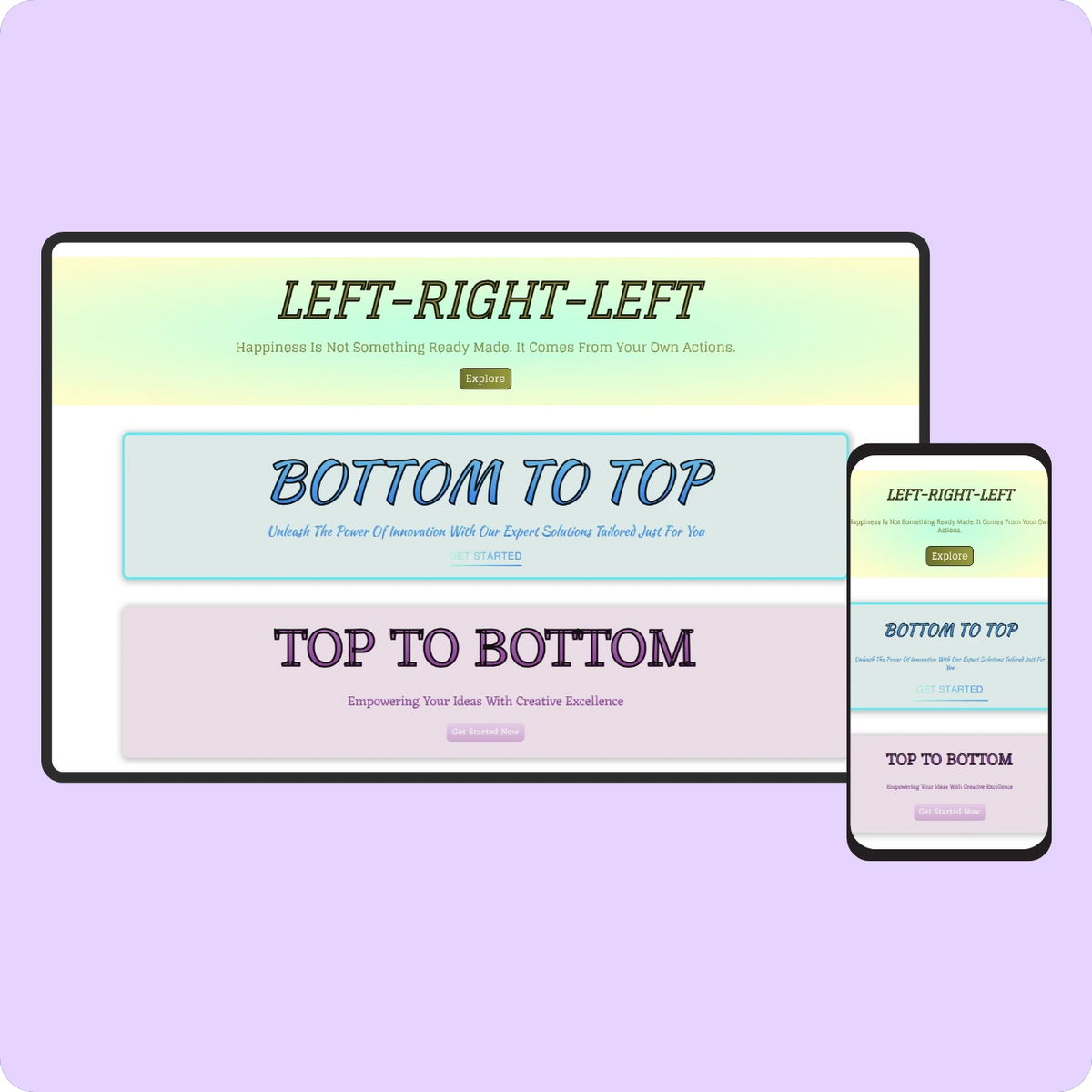 Gradient animation
