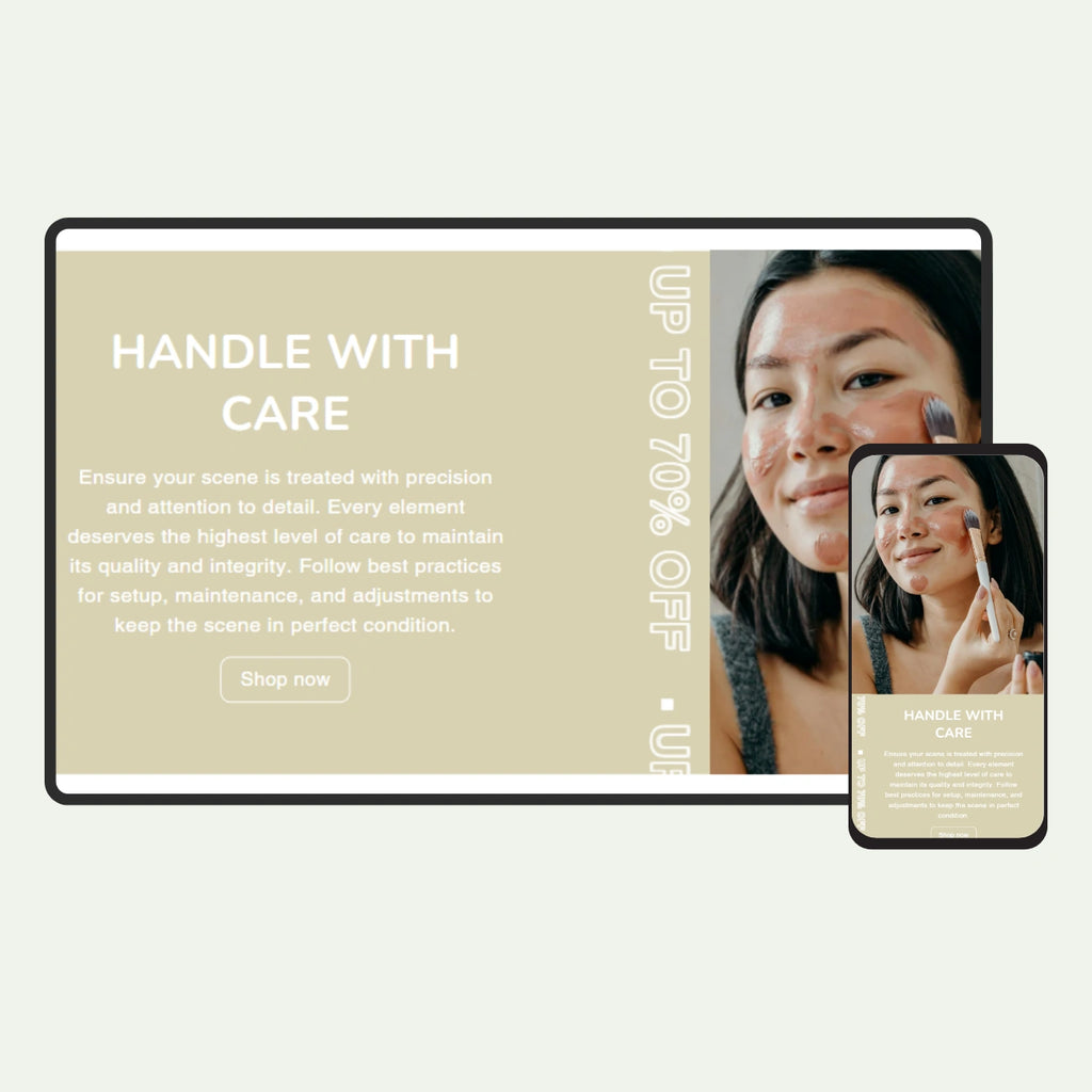 Image text with rotating bar