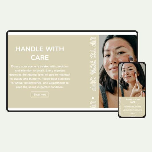Iconic - Image text with rotating bar