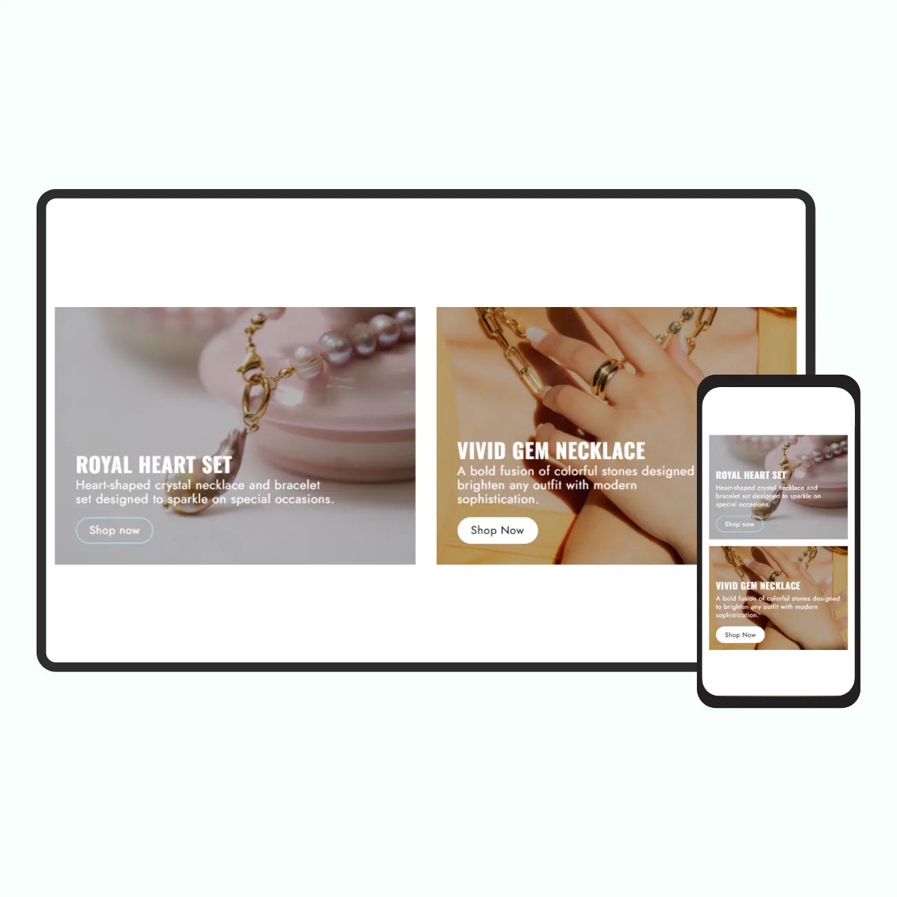 Iconic parallax image with text #1