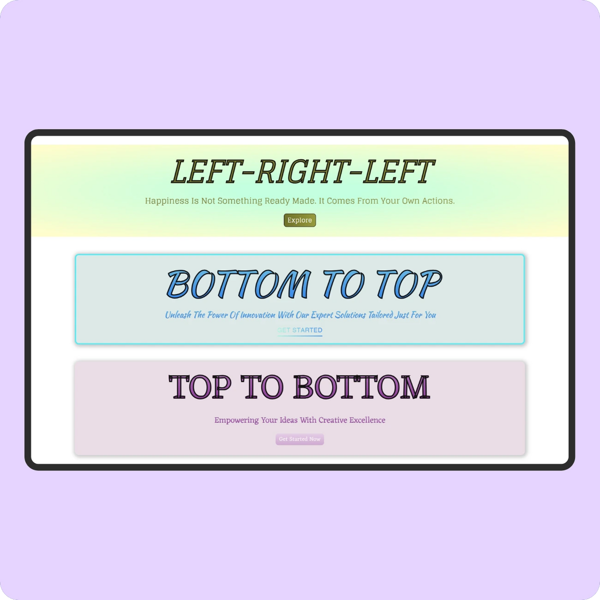 Gradient animation
