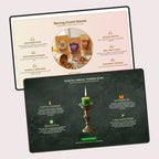 Two product cards, one for 'Morning Crunch Granola' and the other for 'Scented Candles', on a light gray background.