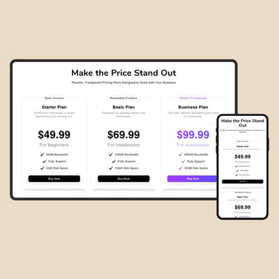 Price table