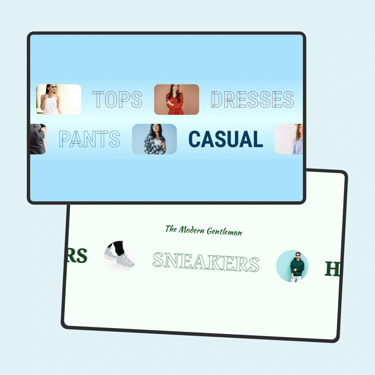 Two Screen showing Rotating bar