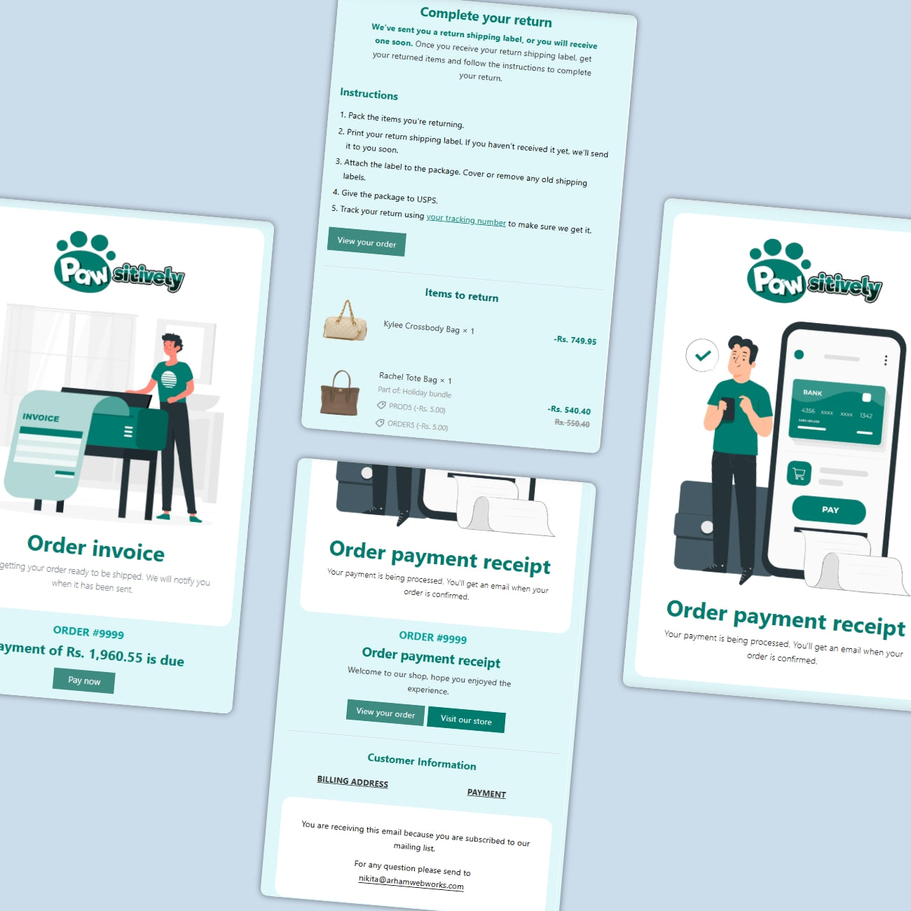 Paw-sitivelt - Shopify Email Notification Templates