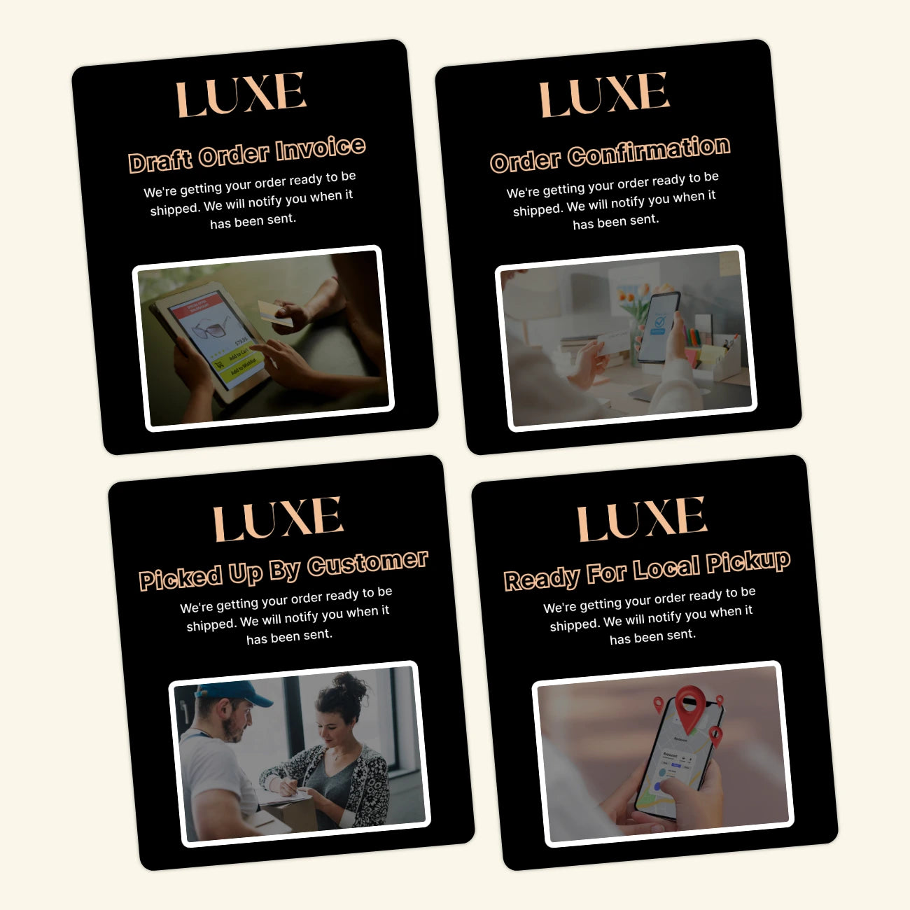 Luxe - Shopify Email Notification Templates