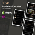 Luxe - Shopify Notification and Transactional Emails Design - Adobe XD