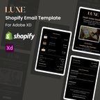 Luxe - Shopify Notification and Transactional Emails Design - Adobe XD