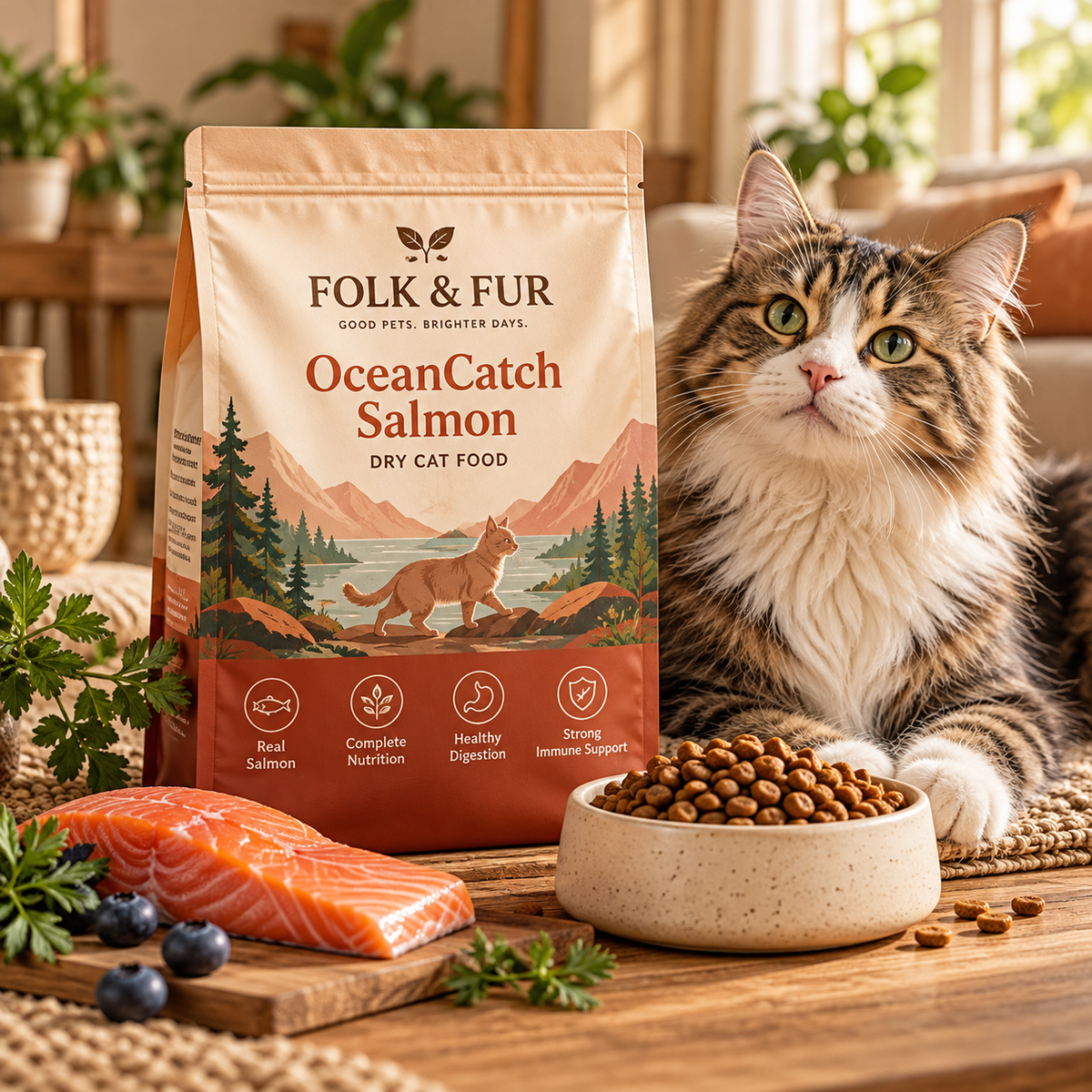OceanCatch Salmon Dry Cat Food