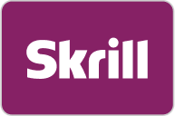 Skrill logo on a purple background
