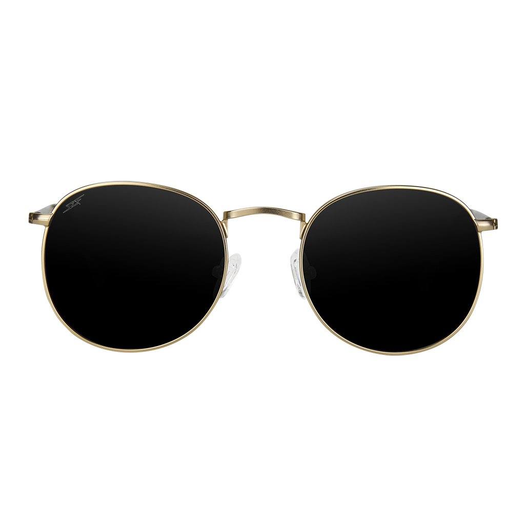 Real Carbon Fiber Sunglasses (Polarized Lens | Carbon Fiber Temples | Gold)