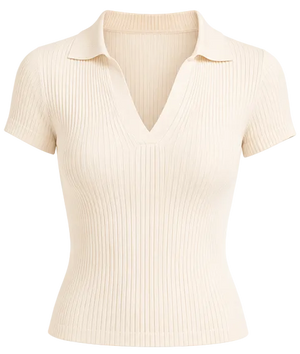 Ivory Ease Trouser Look - Tshirt