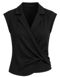Midnight Muse Wrap Top Set - Top