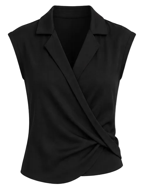 Midnight Muse Wrap Top Set - Top