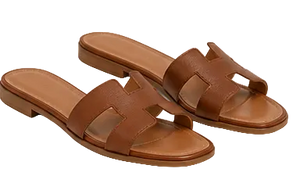 Santorini Stripe Linen Set - sandal