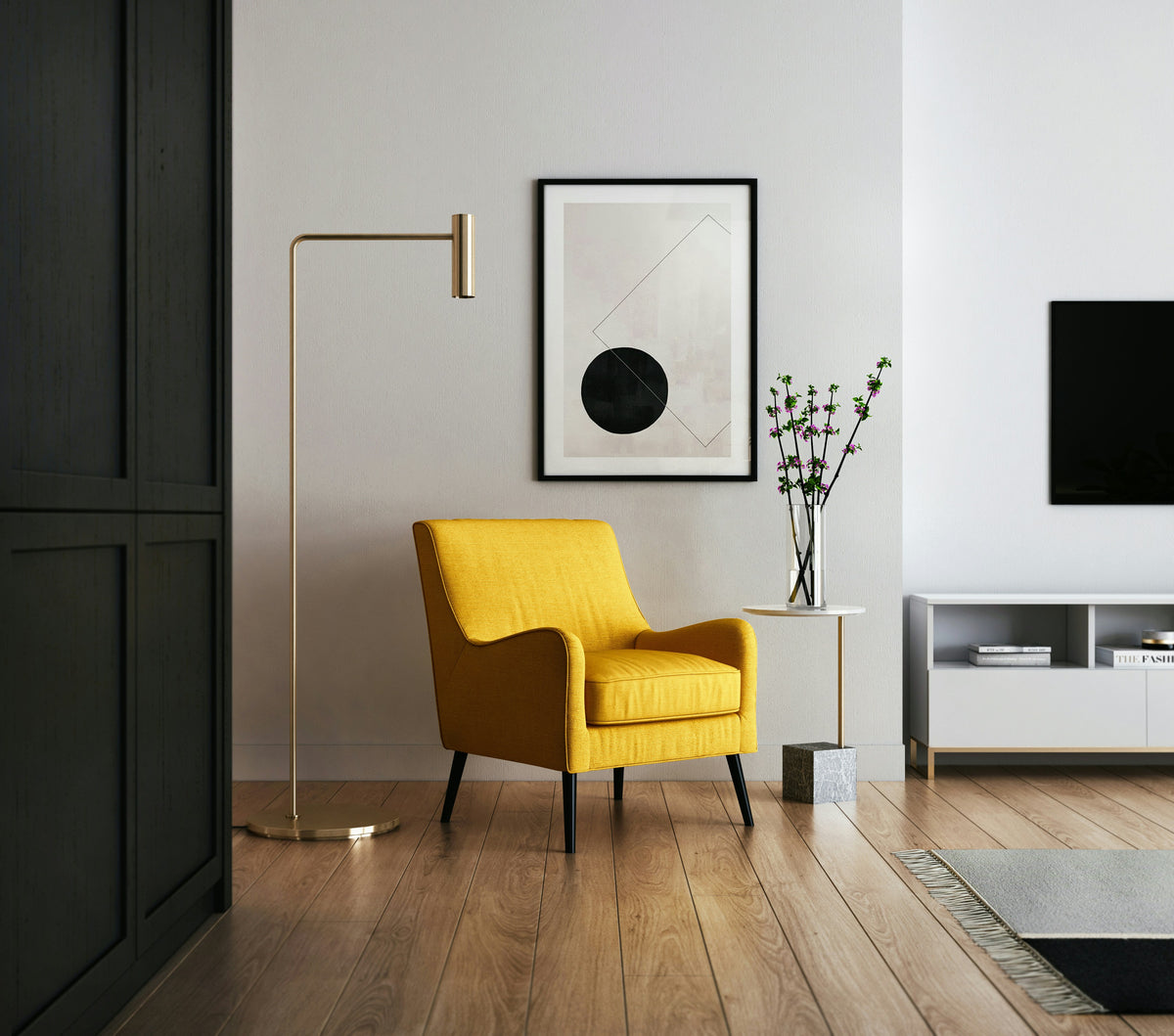 Luxe Golden Lounge Chair