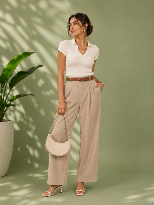 Ivory Ease Trouser Look