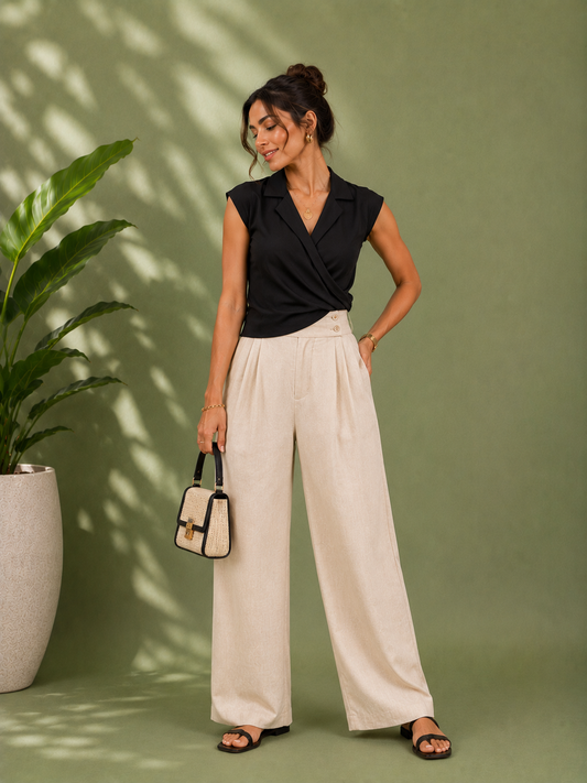 Midnight Muse Wrap Top Set