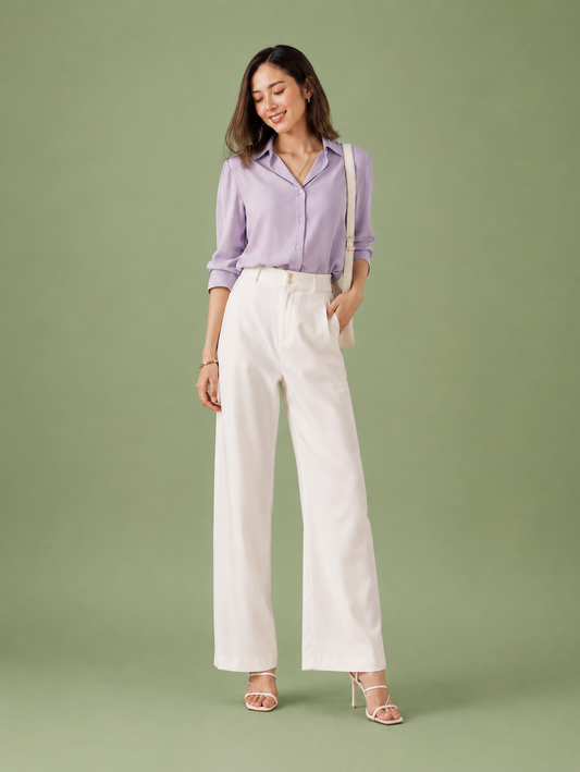 Lavelle Wide-Leg Trousers Set