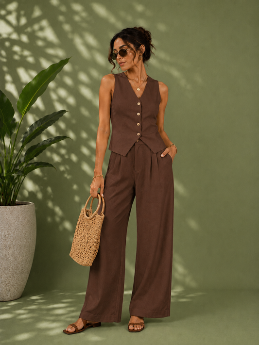 Valenne Resort Vest Set