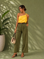 Olivia Olive Wide-Leg Look